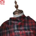 plaid flannel woven wool fabric for cloth